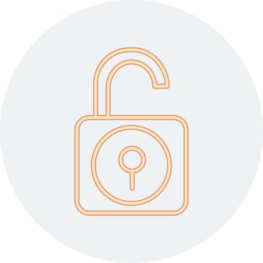 Kolayca düzenleyebilen veya düzenleyebilen Vektör simgesini kilitle