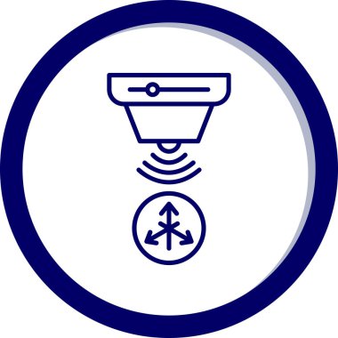 Bir pusula simgesinin vektör illüstrasyonu