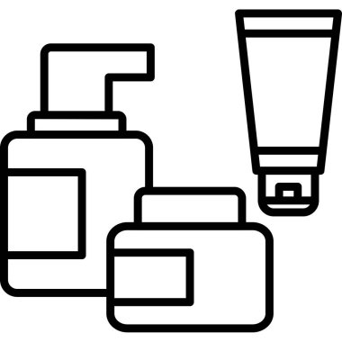 Özet biçiminde kozmetik krem losyonu simgesi