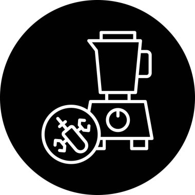 İllüstrasyon kahve makinesi simgesi