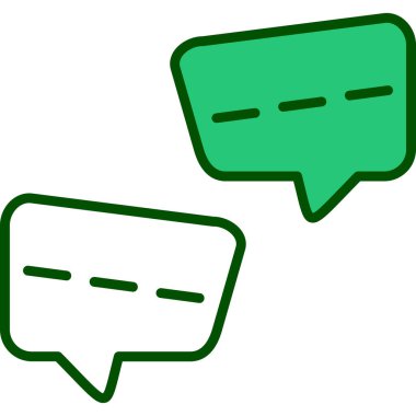 Sohbet simgesi vektör illüstrasyonu