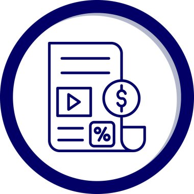 İş simgesinin vektör illüstrasyonu