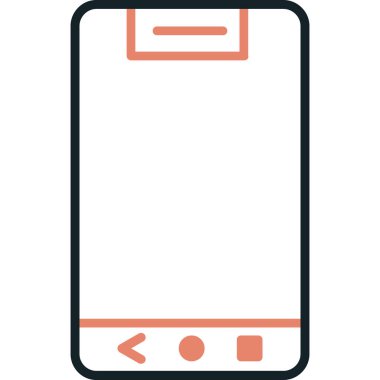 Vektör telefon simgesi, illüstrasyon