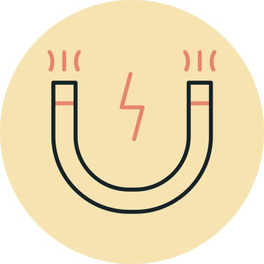 Bir mıknatıs simgesinin vektör çizimi