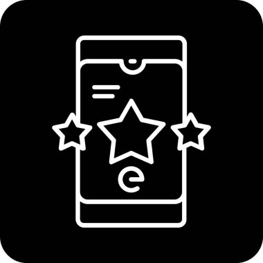 yıldız derecelendirme ikonu vektör çizimi