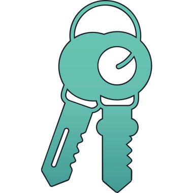 anahtar simge renk vektörü