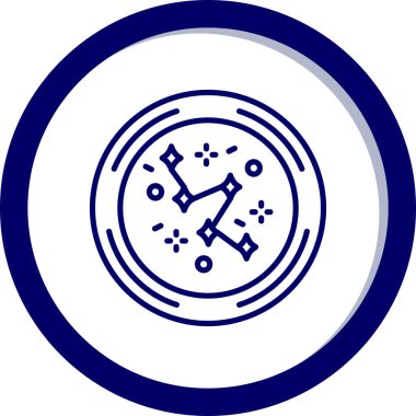 pusula simgesi, vektör illüstrasyonu basit tasarım