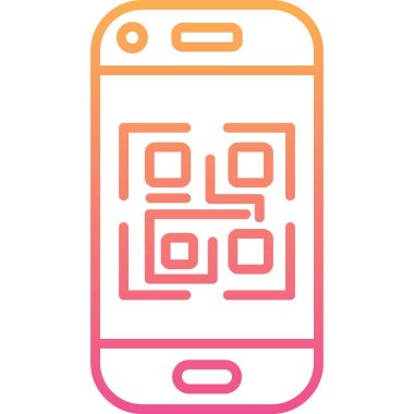 Cep telefonu simgesi, vektör illüstrasyonu