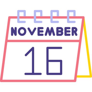 19 Kasım tarihli yassı simge tasarımı