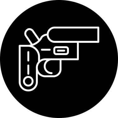 Silah. Web simgesi basit illüstrasyon