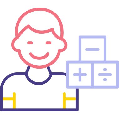 doktor hasta ikon vektör illüstrasyonu