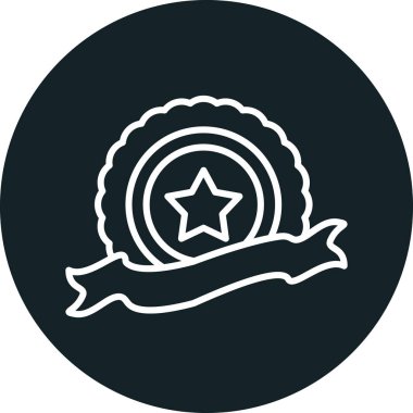 Bir kurdele çelenginin vektör çizimi