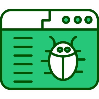 Böcek simgesi. Web için hata vektör simgelerinin özet çizimi