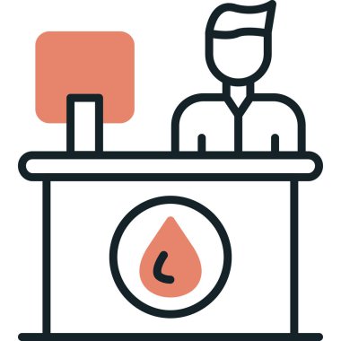 Kan bağışı vektör çizim