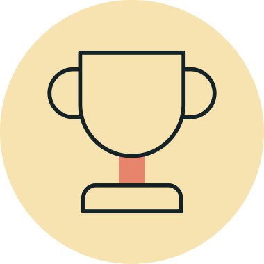 Trophy Düz Vektör Simgesi