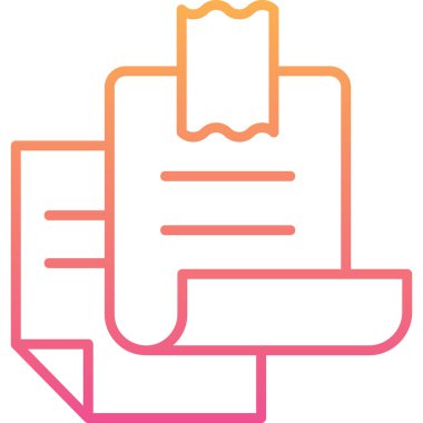 belge simgesi vektör illüstrasyonu