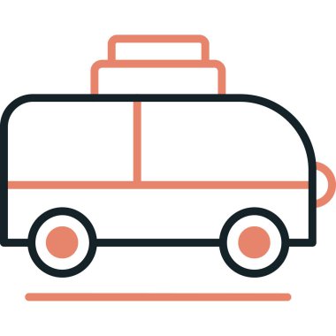 araba simgesi vektör illüstrasyonu