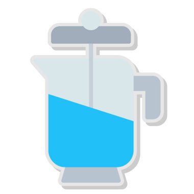 Su filtresi simgesi. Web için su filtresi vektör simgelerinin basit çizimi