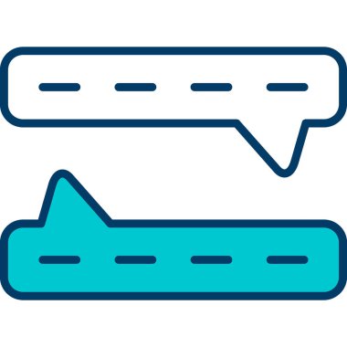 Konuş. Web simgesi basit illüstrasyon