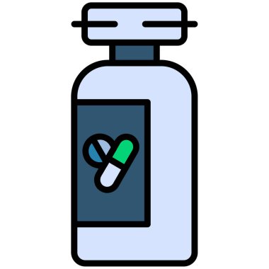 Şişe ikonu vektörü. Taslak vektör işareti. izole edilmiş sınır sembolü çizimi