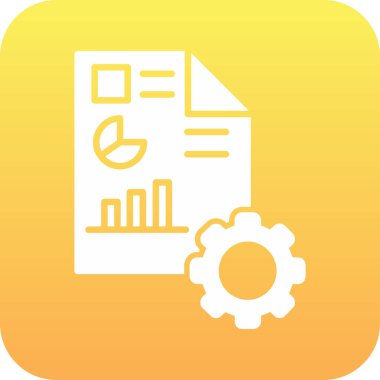 düz biçimli veri analiz simgesi