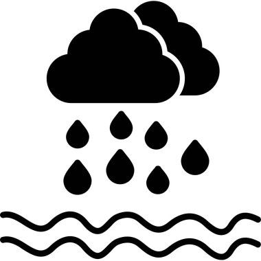 Bulut. Web simgesi basit illüstrasyon