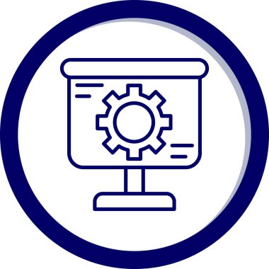 dişli simgesi vektör illüstrasyonu