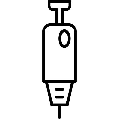 enjeksiyon web simgesi vektör illüstrasyonu