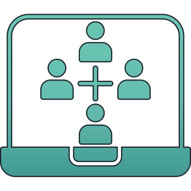 Modern b 'nin vektör illüstrasyonu iş simgesinden yoksun