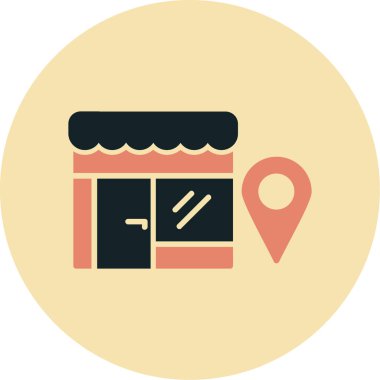 Harita konumu simgesi - taslak biçimi