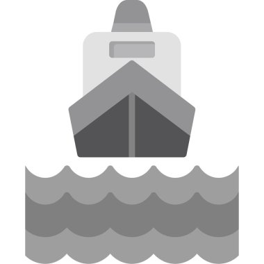 tekne ikonu vektör illüstrasyonu