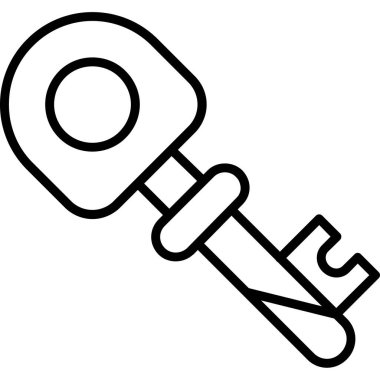 Anahtar. Web simgesi basit illüstrasyon