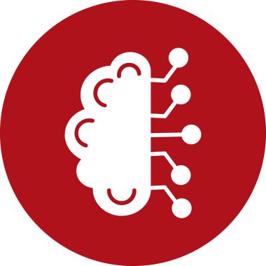 Bir bulut simgesinin vektör illüstrasyonu