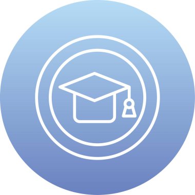 Eğitimin vektör illüstrasyonu modern simge