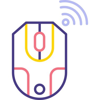 Kablosuz. Web simgesi basit illüstrasyon