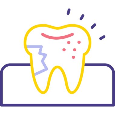 Diş. Web simgesi basit tasarım