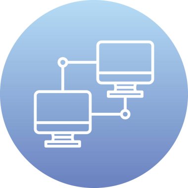 Bilgisayar. Web simgesi basit tasarım