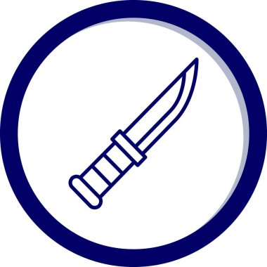 bıçak simgesi, basit illüstrasyon