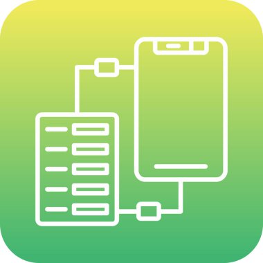 Pil simgesinin vektör illüstrasyonu