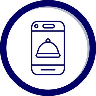 Akıllı telefon. Web simgesi basit tasarım