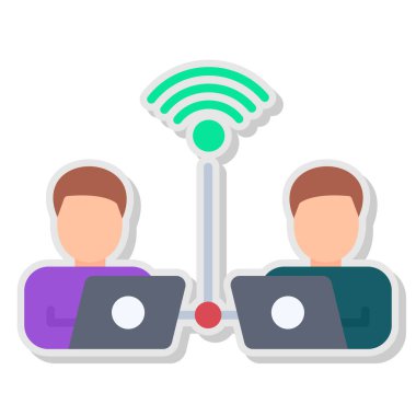 wifi simgesi vektör illüstrasyonu