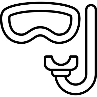 Dalış. Web simgesi basit illüstrasyon