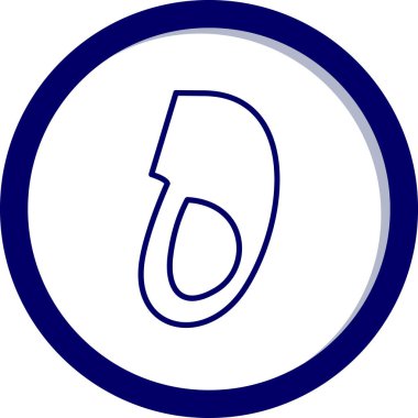 Modern b 'nin vektör illüstrasyonu eksik simgesi