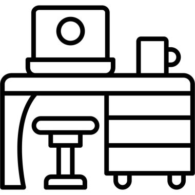 Cafe cafe ikonu taslak tarzında