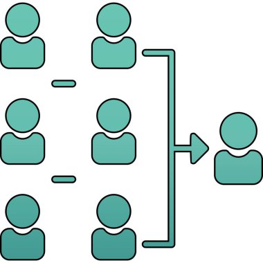 İş dünyası takım ikonu. vektör illüstrasyonu