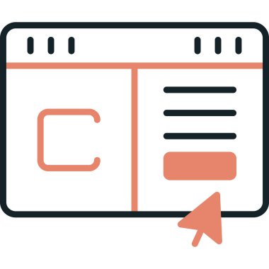 gazete simgesi vektör illüstrasyonu