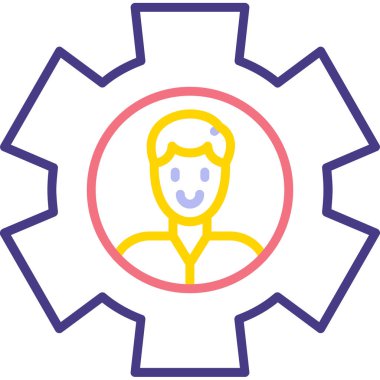 Teçhizat Web simgesi basit illüstrasyon