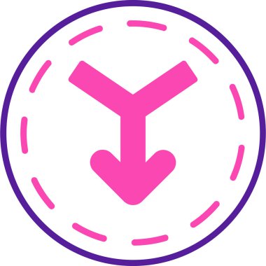 Pusula. Web simgesi basit illüstrasyon