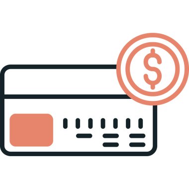 Kredi kartı vektör simgesi