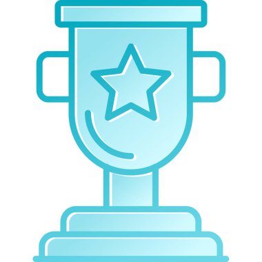 Ödül kupası birincisi simgesi Doldurulmuş taslak biçiminde